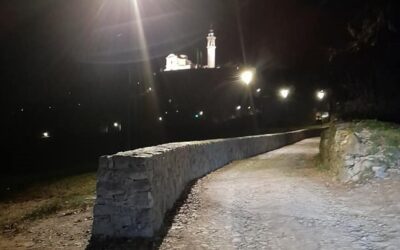 Gianico, nuova illuminazione sulla strada per il santuario della Madonnina
