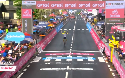 Con una fuga nel finale Hirt si aggiudica la tappa bresciana del Giro